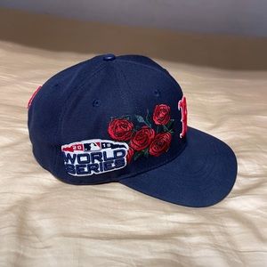 Red Sox Hat pink underside adjustable